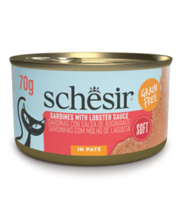 Schesir Grill Pate Cat Can Sardines And Lobster Souce 70g